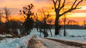 Wschód słońca w okolicach Sztynortu, zima 2021 - zdjęcie 31