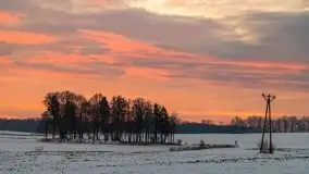 Wschód słońca w okolicach Sztynortu, zima 2021 - zdjęcie 10