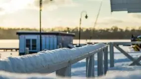 Port w Sztynorcie w zimowej scenerii, styczeń 2021 r. - zdjęcie 19