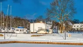 Port w Sztynorcie w zimowej scenerii, styczeń 2021 r. - zdjęcie 28