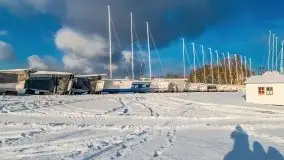 Port w Sztynorcie w zimowej scenerii, styczeń 2021 r. - zdjęcie 53