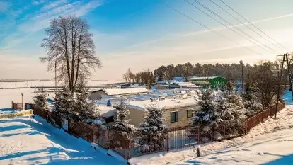 Zima w porcie AZS, jezioro Niegocin, 2021 r.