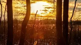 Zachód słońca w okolicach zimowych Kruklanek - zdjęcie 42