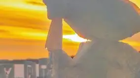 Zachód słońca w Giżycku nad jeziorem Niegocin 02.2021 - zdjęcie 44