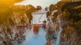 Zachód słońca nad jeziorem Siercze, luty 2021  - zdjęcie 8