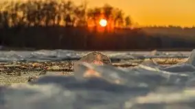 Zachód słońca nad jeziorem Siercze, luty 2021  - zdjęcie 50