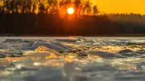 Zachód słońca nad jeziorem Siercze, luty 2021  - zdjęcie 54