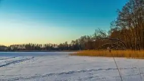 Zachód słońca nad jeziorem Siercze, luty 2021  - zdjęcie 28