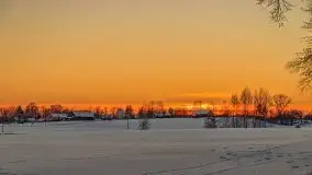 Zachód słońca nad jeziorem Siercze, luty 2021  - zdjęcie 56