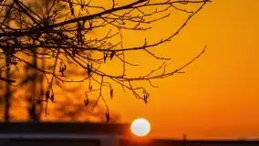 Zima i zachód słońca w porcie Tło Dla Mew - zdjęcie 29