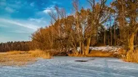 Zachód słońca nad jeziorem Kruklin, luty 2021 - zdjęcie 24