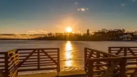 Zimowy wieczór i zachód słońca w Rynie, luty 2021 - zdjęcie 17