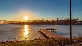 Zimowy wieczór i zachód słońca w Rynie, luty 2021 - zdjęcie 15