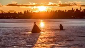 Zimowy wieczór i zachód słońca w Rynie, luty 2021 - zdjęcie 39