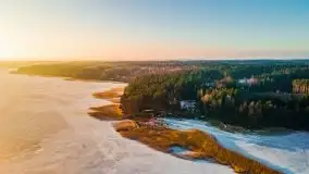Przedwiosenny zachód słońca nad jeziorem Gołdopiwo i Żabiniec - zdjęcie 20