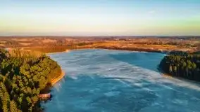 Przedwiosenny zachód słońca nad jeziorem Gołdopiwo i Żabiniec - zdjęcie 34