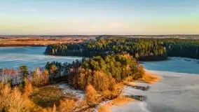 Przedwiosenny zachód słońca nad jeziorem Gołdopiwo i Żabiniec - zdjęcie 41