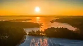 Przedwiosenny zachód słońca nad jeziorem Gołdopiwo i Żabiniec - zdjęcie 67