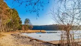 Przedwiosenny zachód słońca nad jeziorem Gołdopiwo i Żabiniec - zdjęcie 8