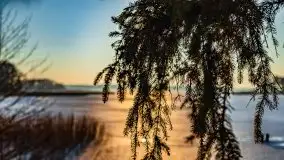 Przedwiosenny zachód słońca nad jeziorem Gołdopiwo i Żabiniec - zdjęcie 27