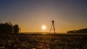 Marcowy zachód słońca nad jeziorem Dejguny - zdjęcie 14
