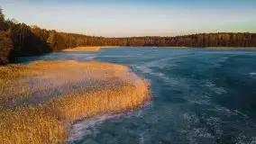 Marcowy zachód słońca nad jeziorem Dejguny - zdjęcie 2