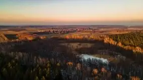 Marcowy zachód słońca nad jeziorem Dejguny - zdjęcie 12