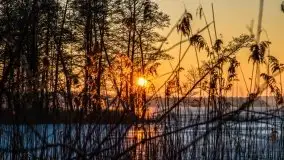 Marcowy zachód słońca nad jeziorem Dejguny - zdjęcie 41