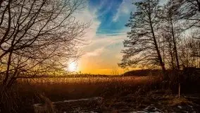 Marcowy zachód słońca nad jeziorem Kisajno - zdjęcie 29