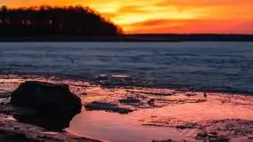 Marcowy zachód słońca nad jeziorem Kisajno - zdjęcie 25