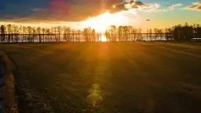 Efekt halo - zachód słońca nad jeziorem Dargin - zdjęcie 31