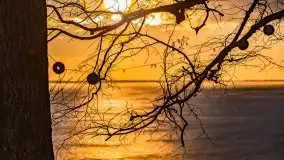 Efekt halo - zachód słońca nad jeziorem Dargin - zdjęcie 13