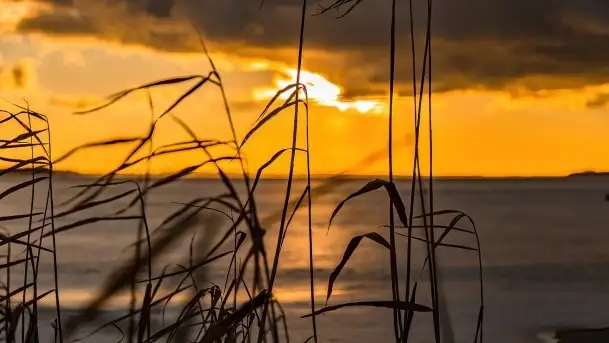 Efekt halo - zachód słońca nad jeziorem Dargin - zdjęcie 9