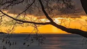 Efekt halo - zachód słońca nad jeziorem Dargin - zdjęcie 68