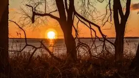 Efekt halo - zachód słońca nad jeziorem Dargin - zdjęcie 48