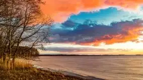 Efekt halo - zachód słońca nad jeziorem Dargin - zdjęcie 52