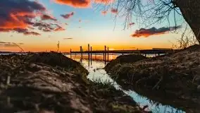 Efekt halo - zachód słońca nad jeziorem Dargin - zdjęcie 50