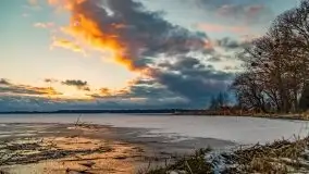 Ostatni zimowy zachód słońca, jezioro Niegocin 03.2021 - zdjęcie 11