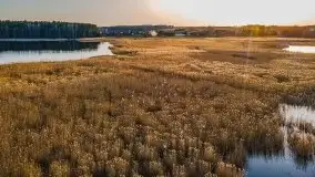 Zachód słońca nad jeziorem Gołdopiwo, od strony Przerwanek - zdjęcie 47