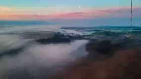 Wschód słońca z drona nad jeziorem Wojnowo - zdjęcie 17