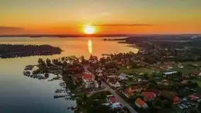 Wschód słońca nad jeziorem Bocznym, port Tło Dla Mew - zdjęcie 17