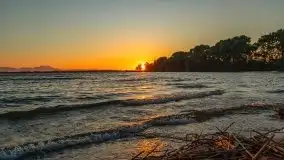 Zachód słońca nad jeziorem Niegocin - zdjęcie 1