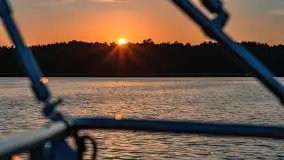 Wieczorny zachód podczas rejsu po ryńskim, czerwiec 2021 - zdjęcie 7