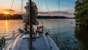 Zachód nad jeziorem Bełdany, koniec czerwca 2021 r. - zdjęcie 1