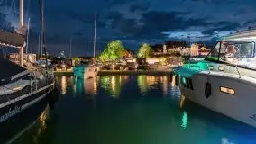 Nocne Mikołajki, Wioska Żeglarska i część promenady - zdjęcie 26