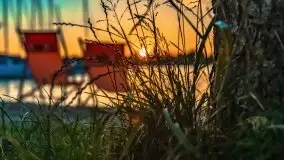 Zachód słońca nad jeziorem Bocznym, czerwiec 2021 r. - zdjęcie 3