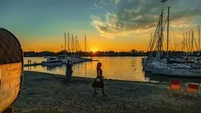 Zachód słońca nad jeziorem Bocznym, czerwiec 2021 r. - zdjęcie 10