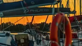 Zachód słońca nad jeziorem Bocznym, czerwiec 2021 r. - zdjęcie 17