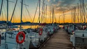 Zachód słońca nad jeziorem Bocznym, czerwiec 2021 r. - zdjęcie 11