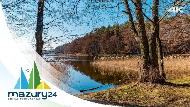 Mazurska przyroda, zatoka Skonał, marzec 2024, 4K